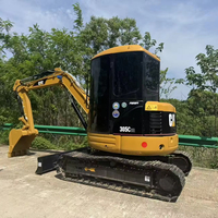 Mini-excavatrice d'occasion CAT 305CCR à vendre, excavatrice hydraulique compacte pour travaux d'excavation, matériel de construction CAT305CCR
