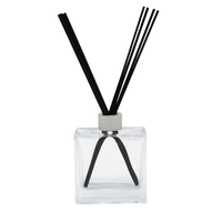 Bouteille en verre à bouchon à vis 200 ml Durable Infusion arabe Or Mat Écran imprimé Carte Holographique Diffuseur de voiture Cristal