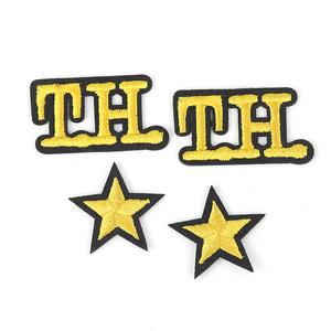 Toppe Ricamate Personalizzate con Logo, Ecologiche, Termoadesive in Poliestere, Motivi Stella Gialla, Fiore, Cuore per Zaini, Scarpe, Cappelli - Product Image 3