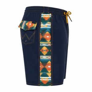 MOQ 50 pièces – Short de surf vintage pour homme, short de bain athlétique avec doublure en mesh et passants de ceinture, idéal pour les vacances et la plage - Product Image 2