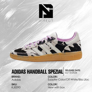 Adidas Handball Spezial Cow Print Bliss Lilac (pour femmes) Chaussures de mode de luxe pour femmes, baskets décontractées pour femmes - Product Image 6
