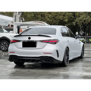 ชุดอัพเกรด 1:1 สำหรับกันชนหน้า กระจังหน้า ฝากระโปรง บังโคลน สเกิร์ตข้าง สเกิร์ตหลัง ปลายท่อไอเสีย สำหรับรถยนต์เมอร์เซเดส-เบนซ์ ซีคลาส W206 เป็นชุดแต่ง C63 - Product Image 5