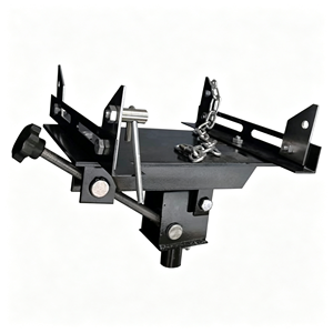 Cric de transmission hydraulique à profil bas 1 tonne, élévateur de boîte de vitesses robuste avec support réglable et chaînes de sécurité pour automobile - Product Image 1