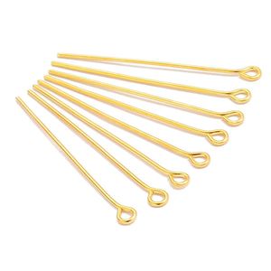 Nine Character <b>Needle</b> Iron Plated Gold Silver Jewelry Accessories For <b>Beading</b> Crafts Bracelets Necklaces Phone Chains - Product Image 2