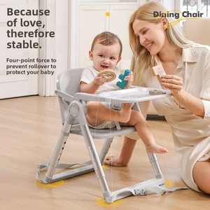 <span class=keywords><strong>Chaise</strong></span> haute réglable pour <span class=keywords><strong>bébé</strong></span> et tabouret pour enfant avec siège pliable pour nourrissons de 0 à 12 mois et usage domestique pour enfants (plastique) - Product Image 2