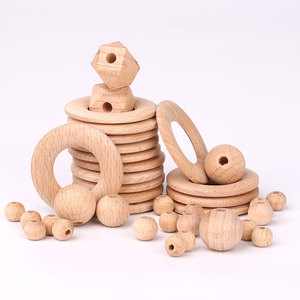 Perles en <span class=keywords><strong>bois</strong></span> pour <span class=keywords><strong>dentition</strong></span>, vente en gros, en <span class=keywords><strong>bois</strong></span>, Non toxique, sans BPA, Non-toxique, personnalisées - Product Image 3