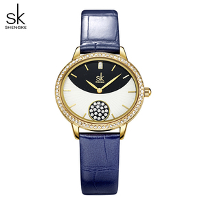 Reloj de Pulsera de Cuarzo para Mujer, Diseño de Moda, Esfera Premium con Incrustaciones de Diamantes, Bisel Resistente al Agua, Correa de Cuero, Fabricado en Guangzhou - Product Image 4