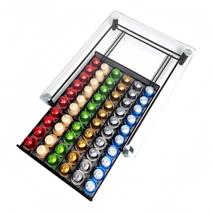 Kotak Penyimpanan Kapsul Nespresso Baru Kapasitas 60 dengan Tutup Kaca & Desain Laci untuk Mesin Kopi Rumah Seri Original - Product Image 5
