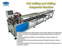 Machine de perçage et de fraisage contrôlée par CNC pour les grilles d'aération de climatisation, adaptée aux profilés en ABS et en alliage d'aluminium