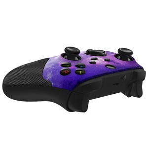 EXtremeRate violet étoilé anti-dérapant poignées caoutchoutées coque de façade de remplacement pour manette Xbox Series X S - Product Image 6