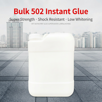 Super Glue 100% Cyanoacrylate Transparent Faible Odeur Faible Viscosité 20kg/Tambour Temps de Séchage 3-5s pour Carrelage Cuir Transport