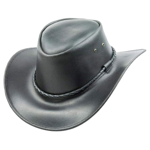 Sombrero de Vaquero de Cuero Hecho a Mano de Primera Calidad, con Cordón Ajustable, Estilo Occidental Clásico, Sombrero de Sol Vintage para Adultos, Unisex, para las Cuatro Estaciones - Product Image 1