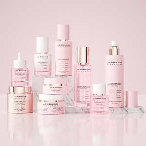 Emballage de luxe sur mesure pour soins de la peau, flacons de sérum pour le corps rose de 50 à 100 ml avec pompe - Product Image 6