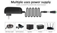 Adaptateur secteur mural ultra-compact 36W 18V 2A AC/DC 5,5x2,1mm US/EU/UK/AU CE FCC CB RoHS CCC pour l'électronique, les LED, la vidéosurveillance, OME