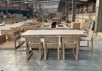 Table et chaise d'extérieur Garden Casual Designer Homestay Outdoor Villa Terrace Mobilier de table et de chaise en bois massif