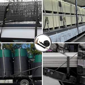 Einziehbarer Ratschen-Zurrgurt 5000kg Polypropylen-Hochleistungs-Fracht sicherungs gurt für LKW-Anhänger OEM Factory Supply - Product Image 5