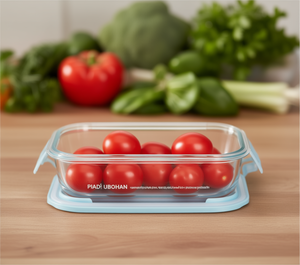 Piad: Contenitore in Vetro Rettangolare Ubhan da 1040ml con Coperchio a Clip per Conservazione Alimenti e Uso in Cucina - Product Image 2