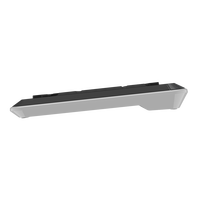 AIKUN AX8500 Clavier sans fil 2.4Ghz, clavier ultra fin confortable, touches multimédia, touches chocolat (couleur noire)