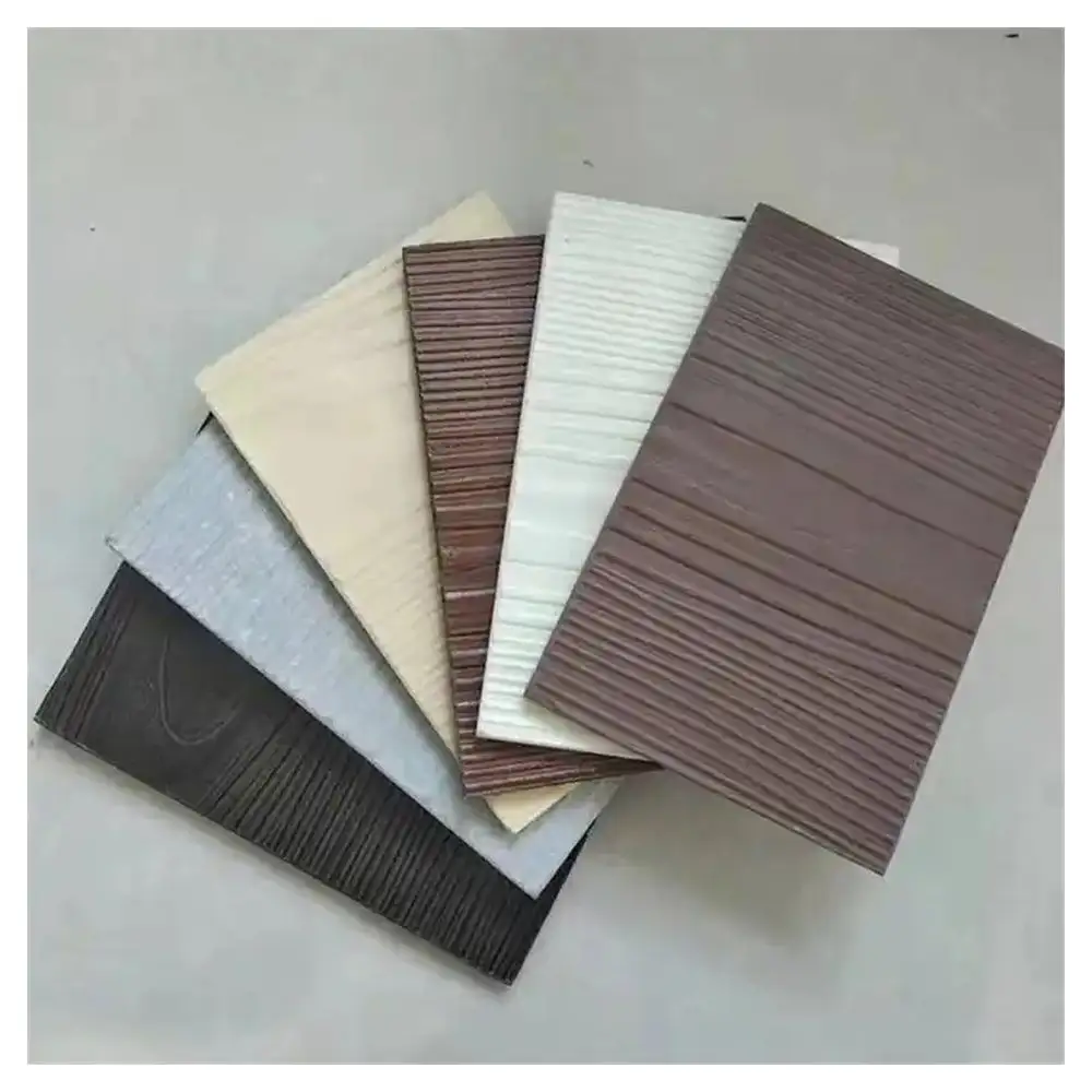 Placa De Fibra De Cimento De Aço Carbono Prima Para Parede Exterior Placa Decorativa De Cimento De Fibra De Plaster Fiber Cement Board