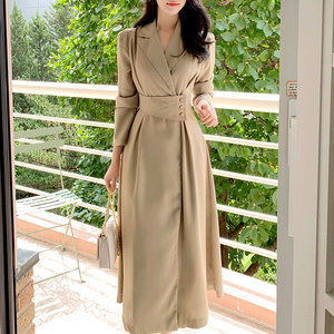 Vestido de Mujer Estilo TKS 2026 de Alta Gama con Solapa y Cintura que Estiliza la Figura, Largo hasta la Rodilla - Product Image 6