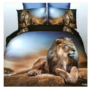 IDOTEX – ensembles de literie, impression numérique 3D, taille du <span class=keywords><strong>roi</strong></span> <span class=keywords><strong>Lion</strong></span> africain, 4 pièces, 3 pièces, 2 pièces, livraison directe - Product Image 4