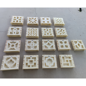 30*30*7cm doble cara ladrillo hueco antiguo ventana rejilla molde hueco doble cara flor ventana molde - Product Image 1