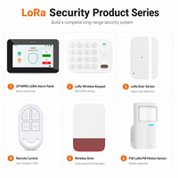 Sirène extérieure solaire anti-effraction et résistante aux intempéries, longue portée LoRa RF 120 dB, pour la sécurité domestique intelligente (vente en gros)