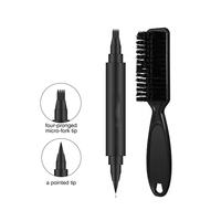 Crayon à barbe Oem double face 2023 naturel imperméable à l'eau, style correcteur de la barbe, stylo de tatouage de remplissage, stylo polyvalent 4 points barbe