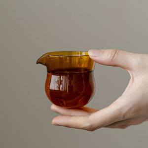 Ensemble de pichets à thé en verre borosilicate de haute qualité, ambre, vert, transparent, forme irrégulière, style simple, pour services à thé Kung Fu, usage domestique - Product Image 2
