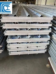 Tấm panel tường ngăn cách cách nhiệt 50mm, chống cháy, làm bằng bông đá, mặt ngoài bằng thép mạ màu do nhà sản xuất cung cấp - Product Image 5