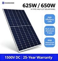 Xiao Shunzi XSZ-625-650W-N 625W-650W 132 demi-cellules 16BB demi-coupées pour modules solaires en verre de type N pour l'alimentation domestique