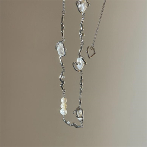 <span class=keywords><strong>Collar</strong></span> de perlas de lujo para mujer, cadena de clavícula, corazón, joyería, superventas - Product Image 1