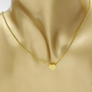 パーソナライズされたファッショナブルなカップルの親友のギフトネックレスミラー付きステンレス鋼ピーチハート繊細なペンダント - Product Image 3