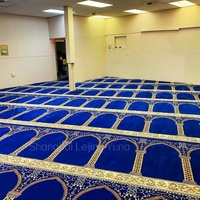 Tapis de mosquée tissés en nylon-polyester sur mesure - Design moderne à poils longs - Vente en gros directe usine, ignifuge classe B1, export