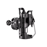 Porte-bouteille antivol auto-adaptable pour moto, porte-gobelet étanche en ABS pour vélo, compatible avec les bouteilles de 50 à 80 mm