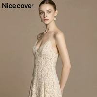 Robe de soirée formelle vintage en dentelle à col montant, sur mesure OEM/ODM, pour mariage, demoiselle d'honneur ou toast de mariage