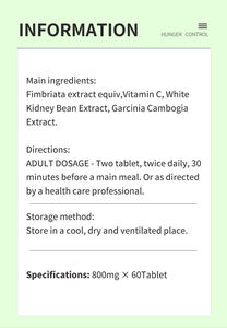 Hongercontroletabletten Verminderen De Eetlust Afslanksupplementen Verzadigingspillen - Product Image 6