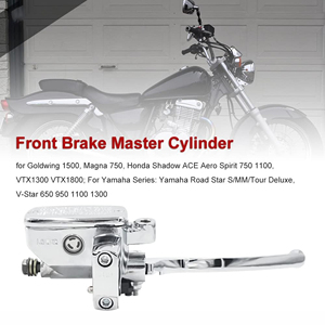 Maître-cylindre <span class=keywords><strong>de</strong></span> <span class=keywords><strong>frein</strong></span> à disque hydraulique chromé <span class=keywords><strong>pour</strong></span> moto, piston 22mm 14mm, ensemble pompe <span class=keywords><strong>de</strong></span> <span class=keywords><strong>frein</strong></span> gauche/droite <span class=keywords><strong>pour</strong></span> scooter et <span class=keywords><strong>quad</strong></span> - Product Image 1