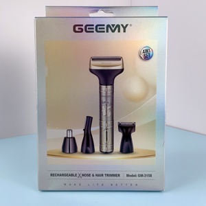 GEEMY GM-3158 Rasoio Elettrico Multifunzione Ricaricabile 4 in 1 per Uomo, Rifinitore per Orecchie, Naso, Sopracciglia e <span class=keywords><strong>Basette</strong></span> - Product Image 2