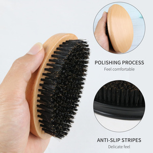 <span class=keywords><strong>Brosse</strong></span> à <span class=keywords><strong>cheveux</strong></span> MJ <span class=keywords><strong>Afro</strong></span>, courbure moyenne, poils de sanglier, courbure à 360°, douce, moyenne, dure, pour le coiffage - Product Image 6