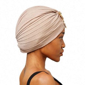 Pañuelo para la Cabeza Popular para Mujer, Turbante con Diseño Trenzado, Material de Poliéster y Spandex, Estilo Indio, con Volantes, Suave al Tacto, para las Cuatro Estaciones - Product Image 6