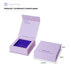 YANENG Rigid Coated <b>Paper</b> Premium Jewelry Gift Box with Jewelry Pouch Bag Cardboard <b>Paper</b> Craft Flip Top Jewelry Packaging Box - Product Image 3