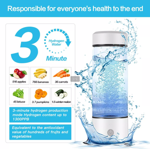 Best Verkopende Producten 420Ml Usb Draagbare Waterstof Water Generator Alkalische Maker Water Ionisator Fles - Product Image 5