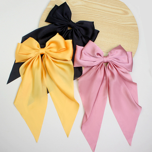 Pasadores de Mariposa con Lazo de Tela de Seda de Gran Tamaño y Cola Larga, Horquillas con Lazo Grande para el Cabello para Mujer - Product Image 3