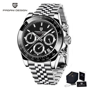 Reloj de Cuarzo <span class=keywords><strong>Pagani</strong></span> Design 1644 Estilo Panda de Bajo <span class=keywords><strong>Precio</strong></span> para Hombre, Cronógrafo de Lujo con Calendario de Acero, Drop Shipping, Relojes Deportivos para Hombre - Product Image 1
