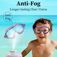 Lunettes de natation HD YL600A pour enfants avec grande monture, étanches, avec joint en silicone et verres en polycarbonate, vente en gros pour piscine