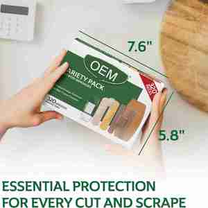 Paquete Variado de Vendajes Surtidos, 320 Unidades, 5 Estilos: Impermeables, Transparentes, de Plástico, Resistentes y de Tela Flexible, Primeros Auxilios - Product Image 3