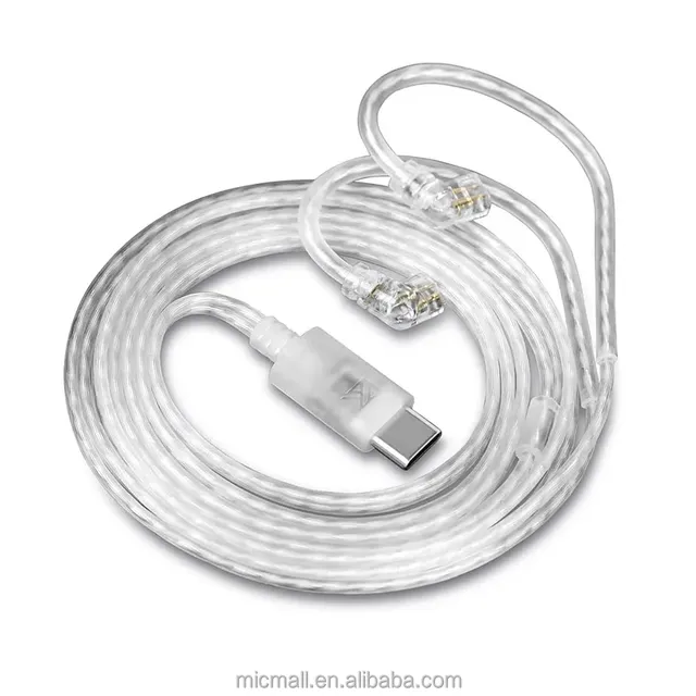 High Quality Type-c 2PIN Cables Silver Plated Upgrade Cable Headphones Wire