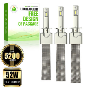 Phares <span class=keywords><strong>LED</strong></span> K3 Premium sans ventilateur, zéro bruit, 52W, 5200Lm, 6500K, 12-24V, 9006 <span class=keywords><strong>pour</strong></span> améliorations de flotte de <span class=keywords><strong>camping</strong></span>-cars et de motorhomes - Product Image 1