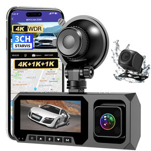 Caméra embarquée 3 canaux 4K+1080P+1080P avant et arrière avec cabine, WiFi 5,8 GHz, vision nocturne, capteur G, mode de stationnement 24h, boîte noire de voiture ZD59 - Product Image 1